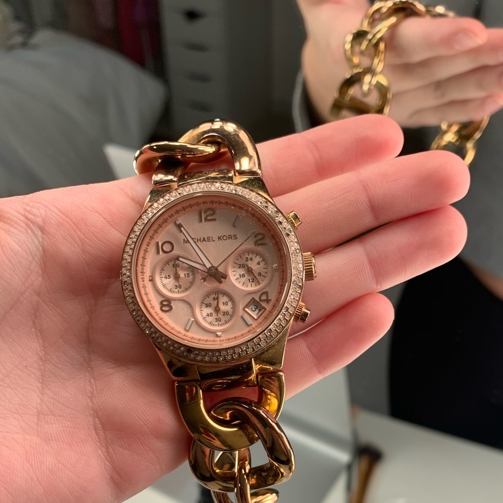 Michael Kors rose gold watch!